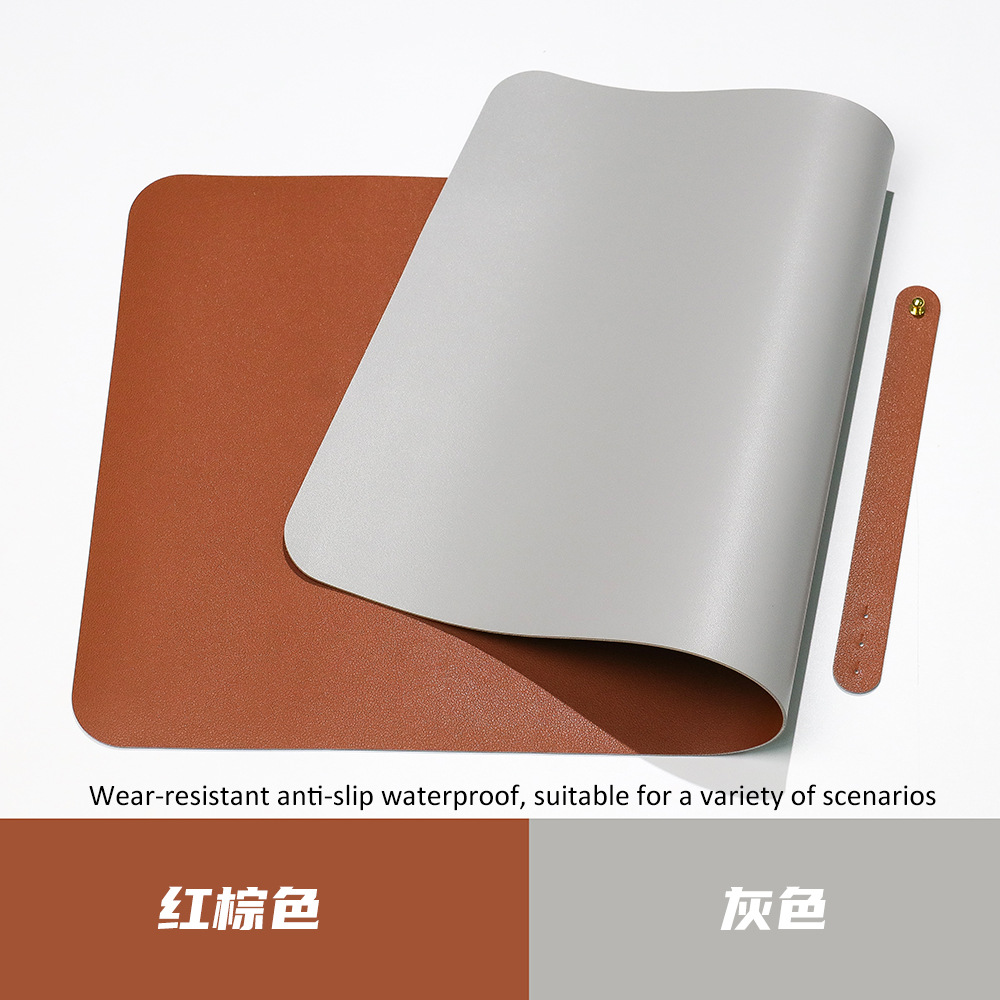 Diseño de cojín de mesa de cuero antideslizante impermeable color sólido super gran patrón publicitario cojín de publicidad para hacer cojín de ratón