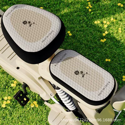 Electric car cushion — Ice Silk Electric Car Seat - electric-bicycle-front-rear-seat-covers-midnight-rose-bingdoudou-electric-bicycle-seat-cover-see-details-for-size