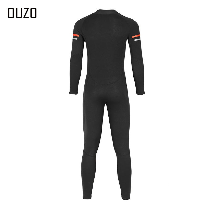 ウゾーの新型1.5mmウェットスーツの男性用ワンピース防寒保温ウェットスーツのサーフスーツのクラゲ服の冬の水着|undefined