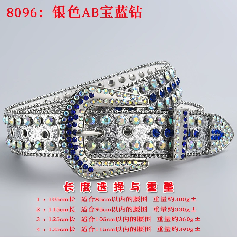 Пояс 3 шт, пояс из акрилового страза в форме diamonds, панк стиль, длины 105–135 см