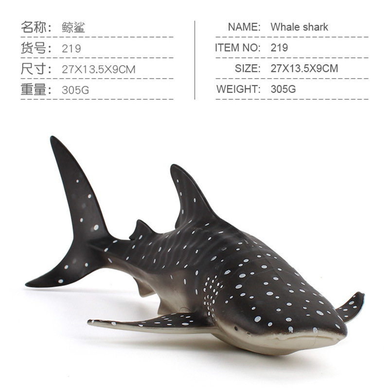 Exportación transfronteriza simulación cognitiva infantil animal marino ballena modelo submarino biológico estático tiburón decoración juguete