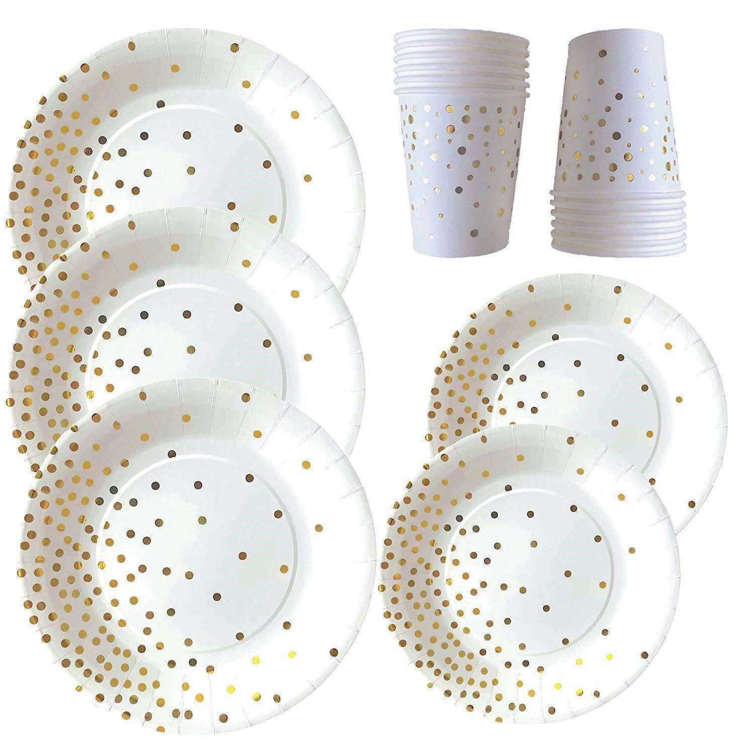 Birthday Round Dots Paper Party Tableware 1 Set display picture 5