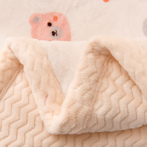 New Thick Warm Milk Fleece Blanket AB Style Fresh and Natural High-Gram Beibei Wool Blanket Lamb Fleece Blanket