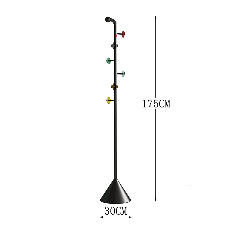 S03 블랙 6 색 아크릴 후크