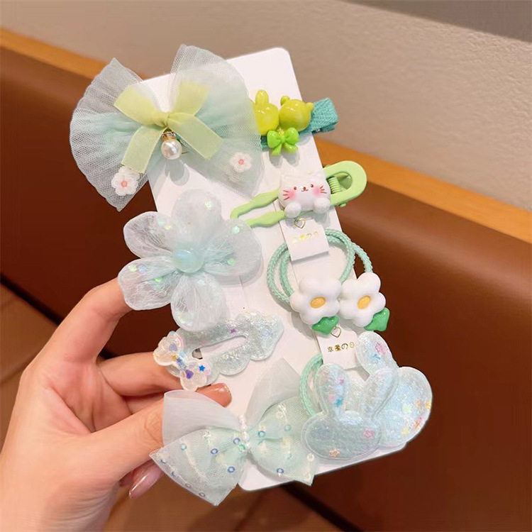 Accesorios para el cabello de sirena para niños hielo y nieve horquilla tocado clip lateral pequeña princesa tocado Super Hada bebé accesorios para el cabello traje pelo