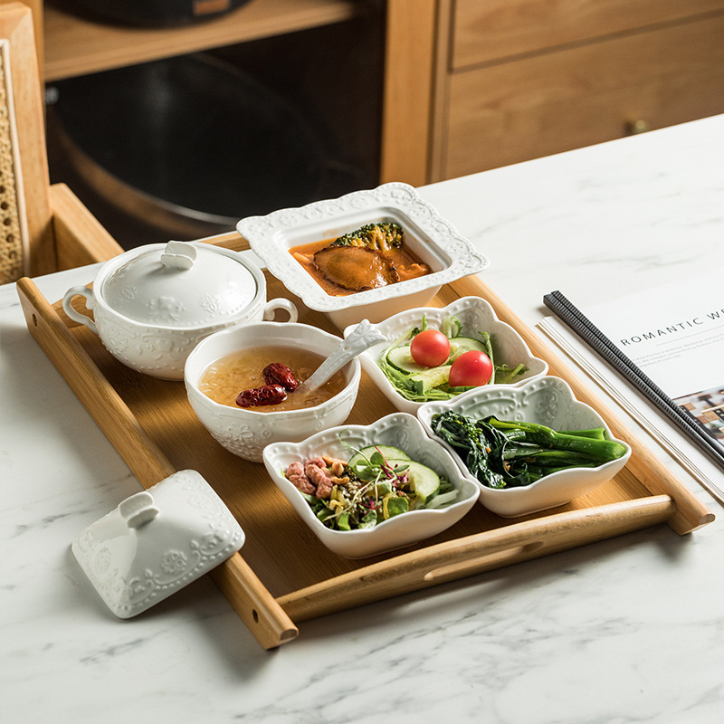 Confinement tableware set Ceramic one -time food hospital producer…