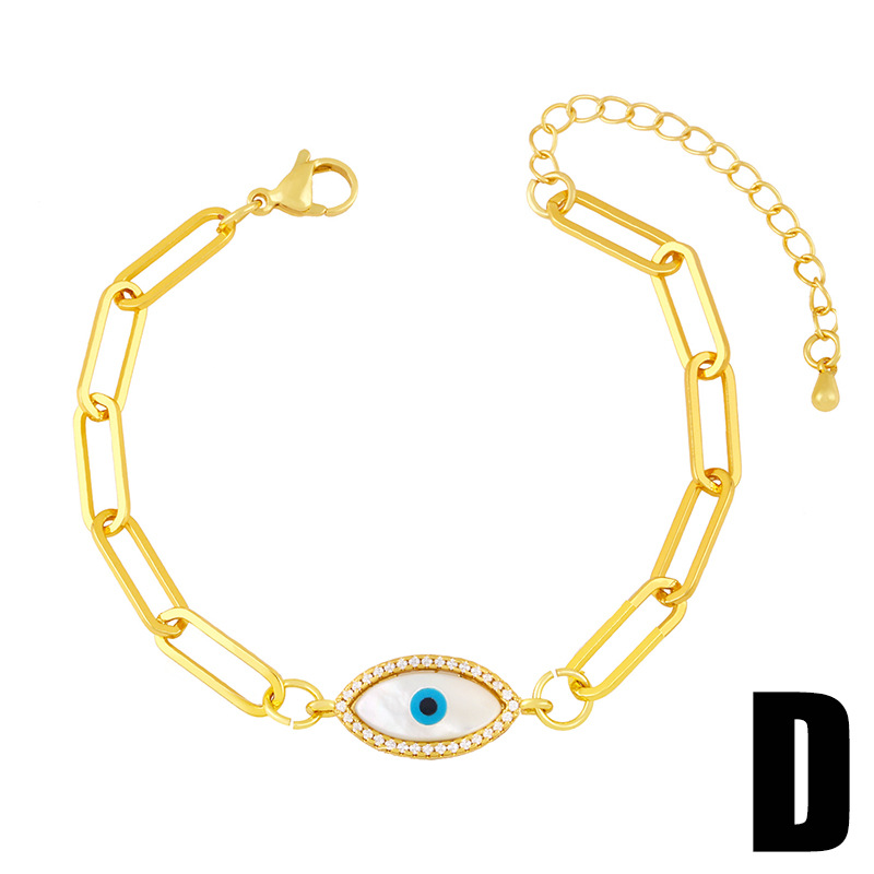 fashion cold wind bracelet inlaid zircon palm demon eye bracelet female