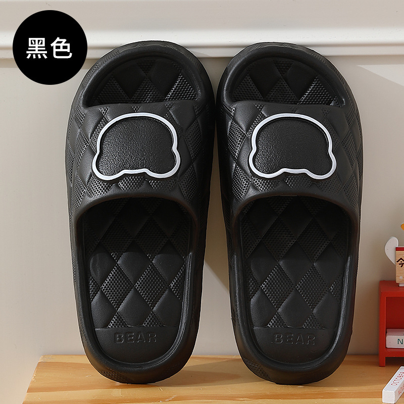 Zapatillas de verano zapatillas de dibujos animados mujer suela gruesa casa chanclas de baño interior zapatillas de baño hombres eva sandalias y zapatillas al por mayor