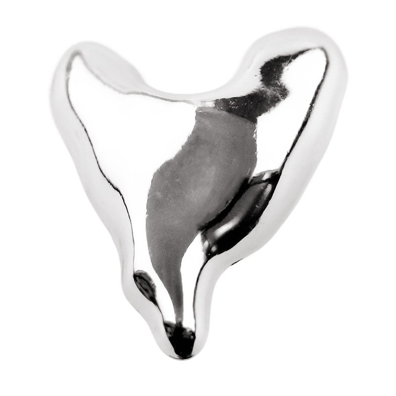 Moda amor botón de metal estilo de chanel en forma de corazón perla hebilla vintage abrigo traje abrigo hebilla decorativa