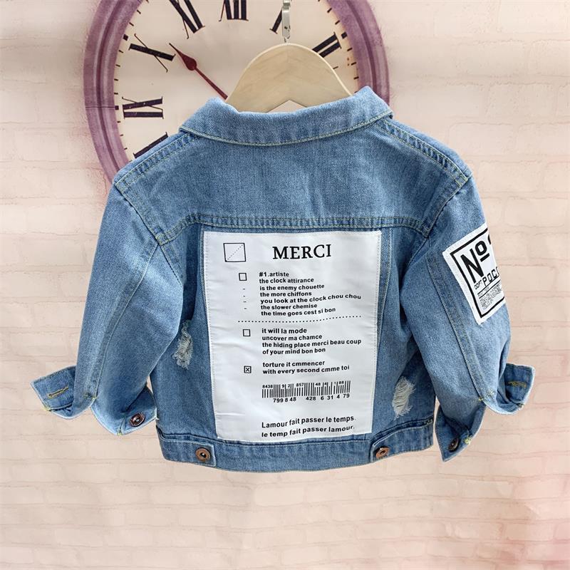 Traje de primavera para niño Traje de bebé de tres piezas de mezclilla atractivo para niño_voghion.com