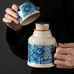 Yangyang Ru Kiln Golden Wanhua Small Warm Pot Household Stuffy Teapot Teapot Kung Fu Tea Set Teapot Hand Gift Box