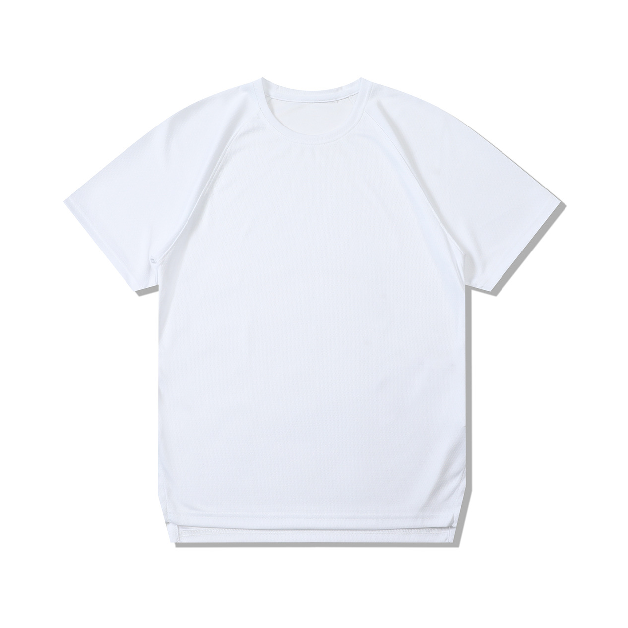Hombre deportivo ocio mangas cortas T gran agujero de ventilación color combinado ropa de trabajo de secado rápido impresión logotipo camiseta ropa deportiva fitness