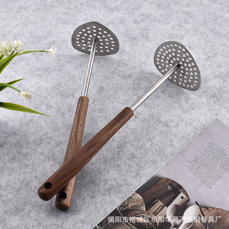 Stainless Steel Walnut Mashed Potato Mud Press Household Supplementary Food Baking Press Pumpkin Yam Purple Sweet Potato Mud