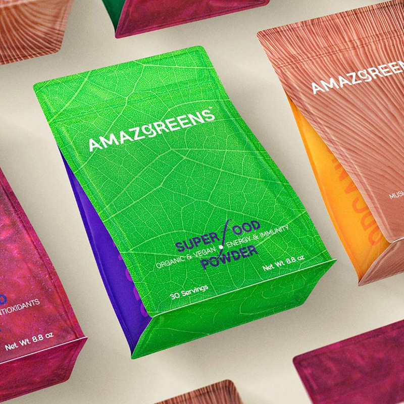 彩印镭射八边封包装袋 零食巧克力特产糕点八边封自立自封包装袋