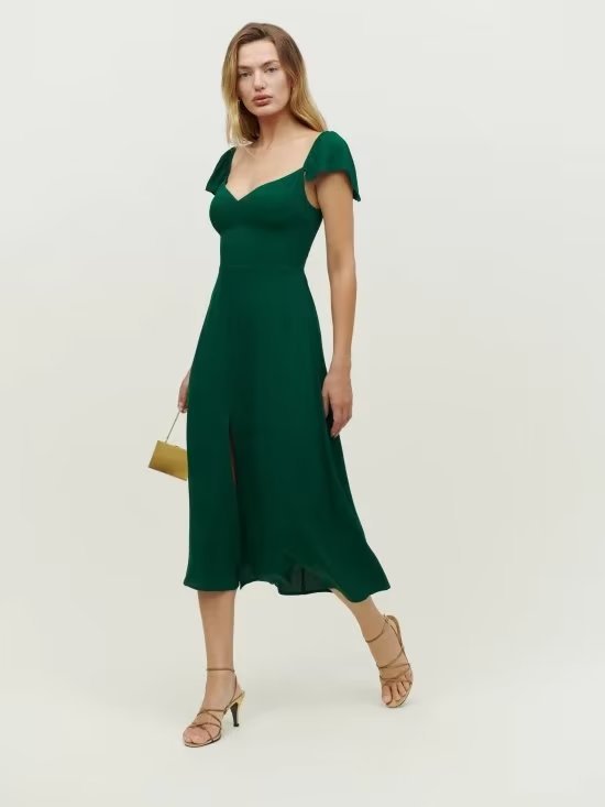 solid color retro sleeveless slim chiffon dress NSAM136003