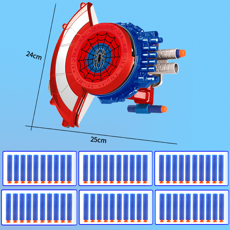 스파이더 실드 런처 전자 상거래 상자 + 80 소프트 폭탄