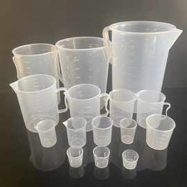 加厚毫升量杯50 100ml500ml1000ml 5000ml烧杯带刻度耐高温带手柄