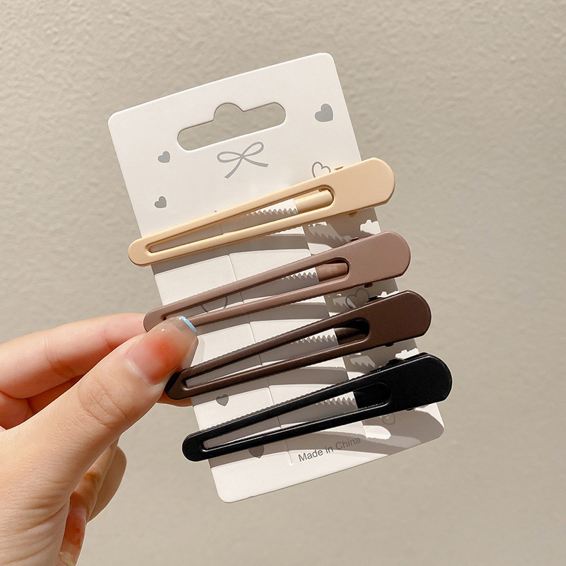 Leche de café, clip de cebo, clip de cabello roto, cabeza trasera, clip de lavar la cara, maquillaje, clip de cabello, toque de cabeza