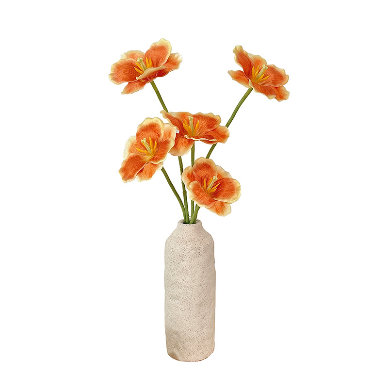 Inswind floreciente Tulipanes color Monae flores simuladas flor de mesa de comedor ramo ornamentos floral decoración floral flores falsas flores