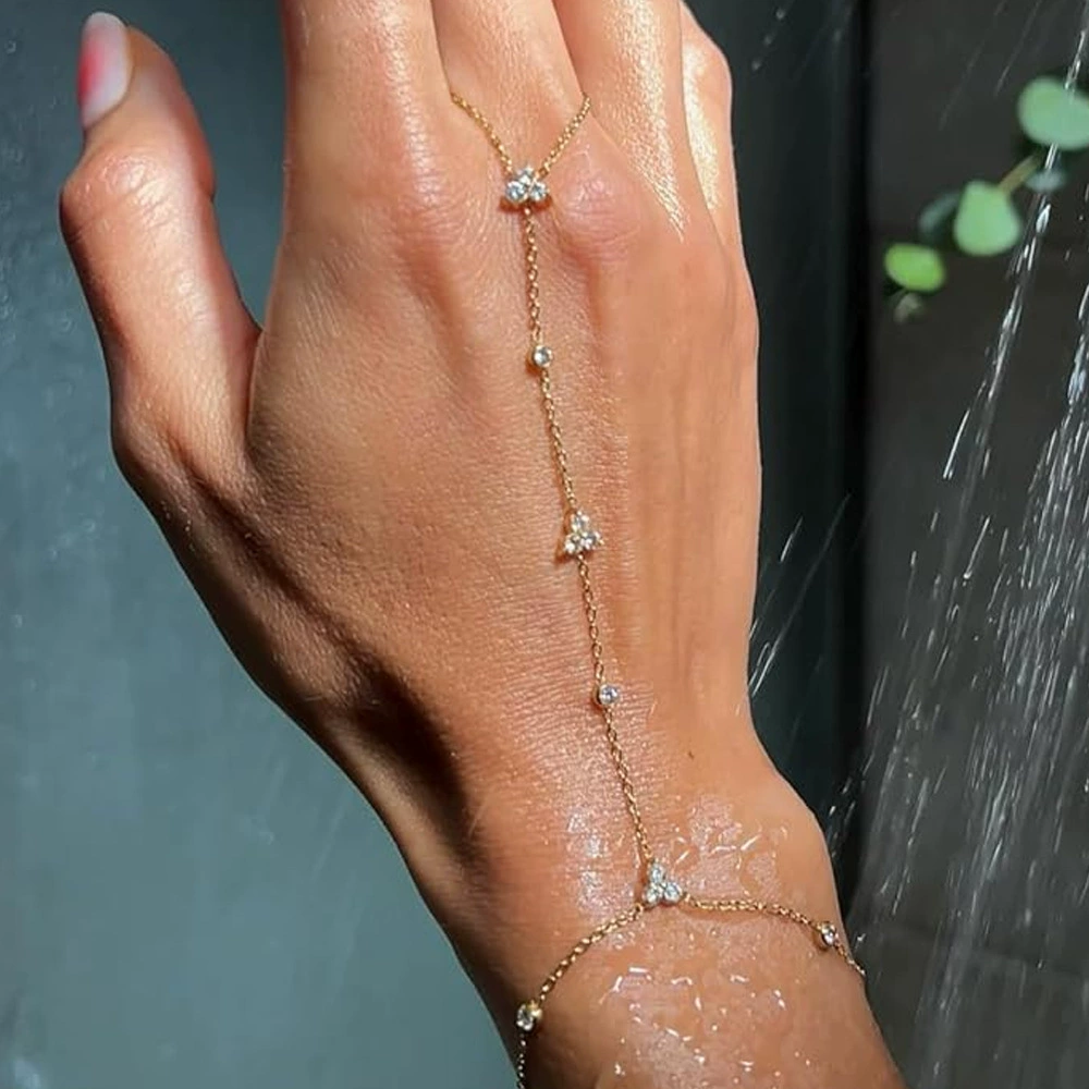 Amazon продает стразы с пальцами браслет женский простой богемный стиль изысканный браслет