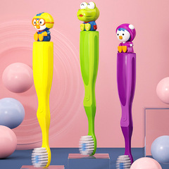 Pororo the Penguin Children's Soft Hair Toothbrush, Korean Import, Available for Ages 3 and Up