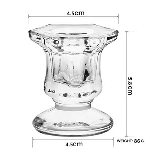 French Retro Creative Glass Home Candlelight Dinner Decorations Dining Table Atmosphere Decorative Ornaments Bedroom Aromatherapy
