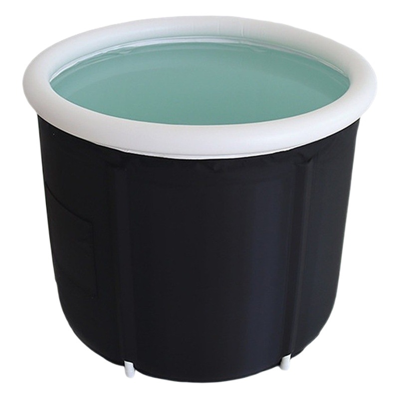 Cubo de baño plegable de gran venta transfronterizo con anillo de aire, cubo de baño de hielo para adultos, cubo de baño para bebés, cubo para remojarse, cubo para bañarse.