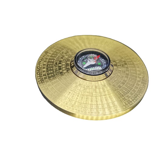 Brass Solid Mini Compass Rotating Compass Bagua Compass Fingertip Gyro Handle Parts Manufacturer Wholesale