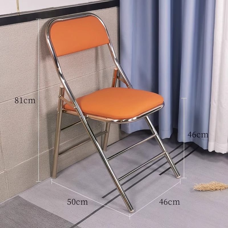 silla de acero inoxidable gruesa silla de respaldo casera reposabrazos individuales asiento de ocio asiento al aire libre silla de comedor taburete