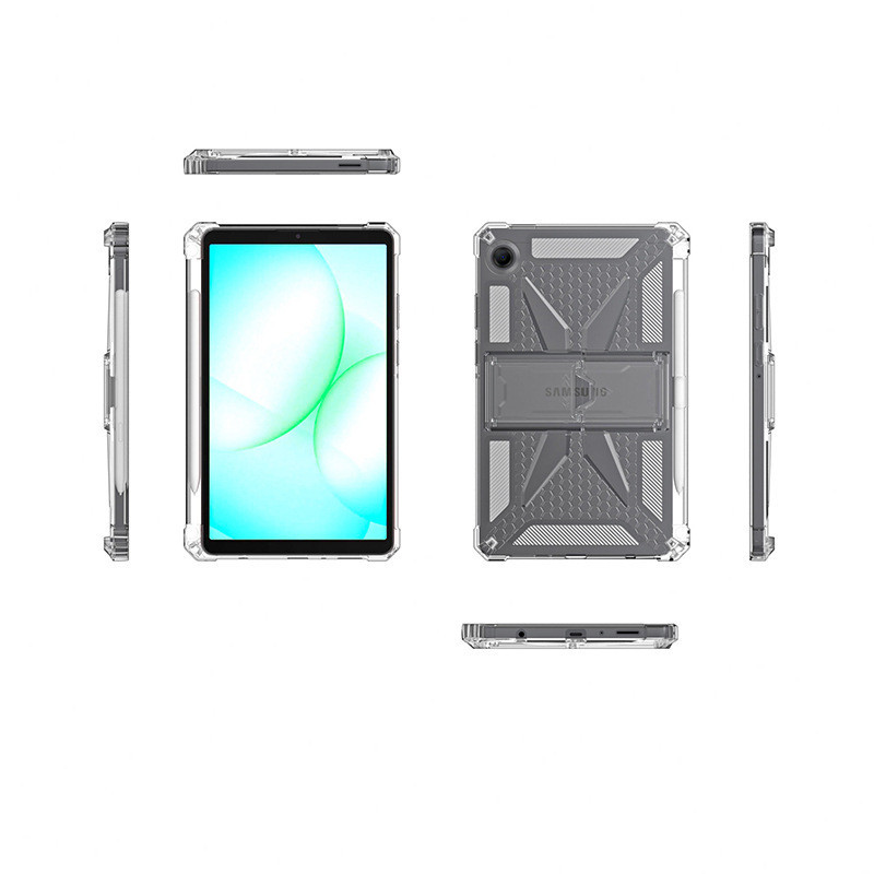 适用三星A11平板保护套A11plus X235/X135支架笔皮套透明壳tpu