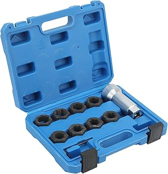 10-Piece Set of Half-Shaft Thread Repair Tools for Automotive Use, Including Tools for Repairing Damaged Threads on Half-Shafts and Main Axles