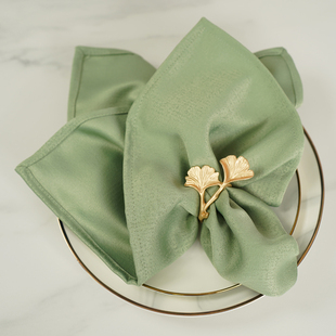 ♤ Hotel Cup Cloth, Lint-Free, Nordic Restaurant Waterproof Western Napkin Cloth, Folded Flower Mat Towel Buckle