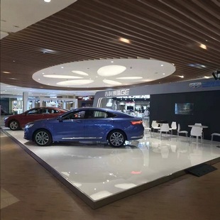 Shanghai Exhibition Hall Exhibition Event Platform 4S Car Show Mall Display Cabinet Melamine Floor Booth
