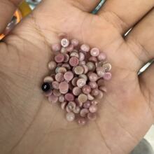 天然石4mm戒面玛瑙水晶散珠DIY手机链钥匙扣饰品配件
