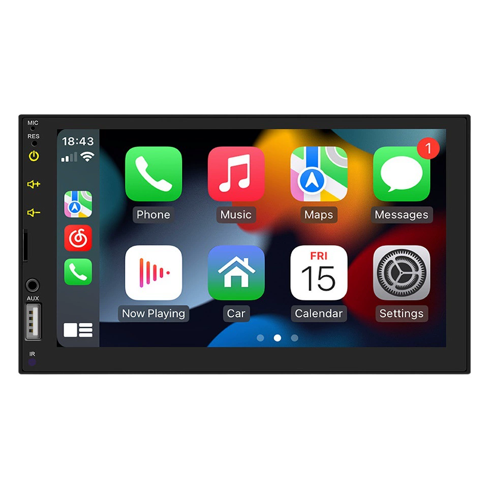 Проводной автомобильный MP5-плеер Carplay 7inch HD с обратным изображением Bluetooth MP3 автомобильное радио с картой памяти