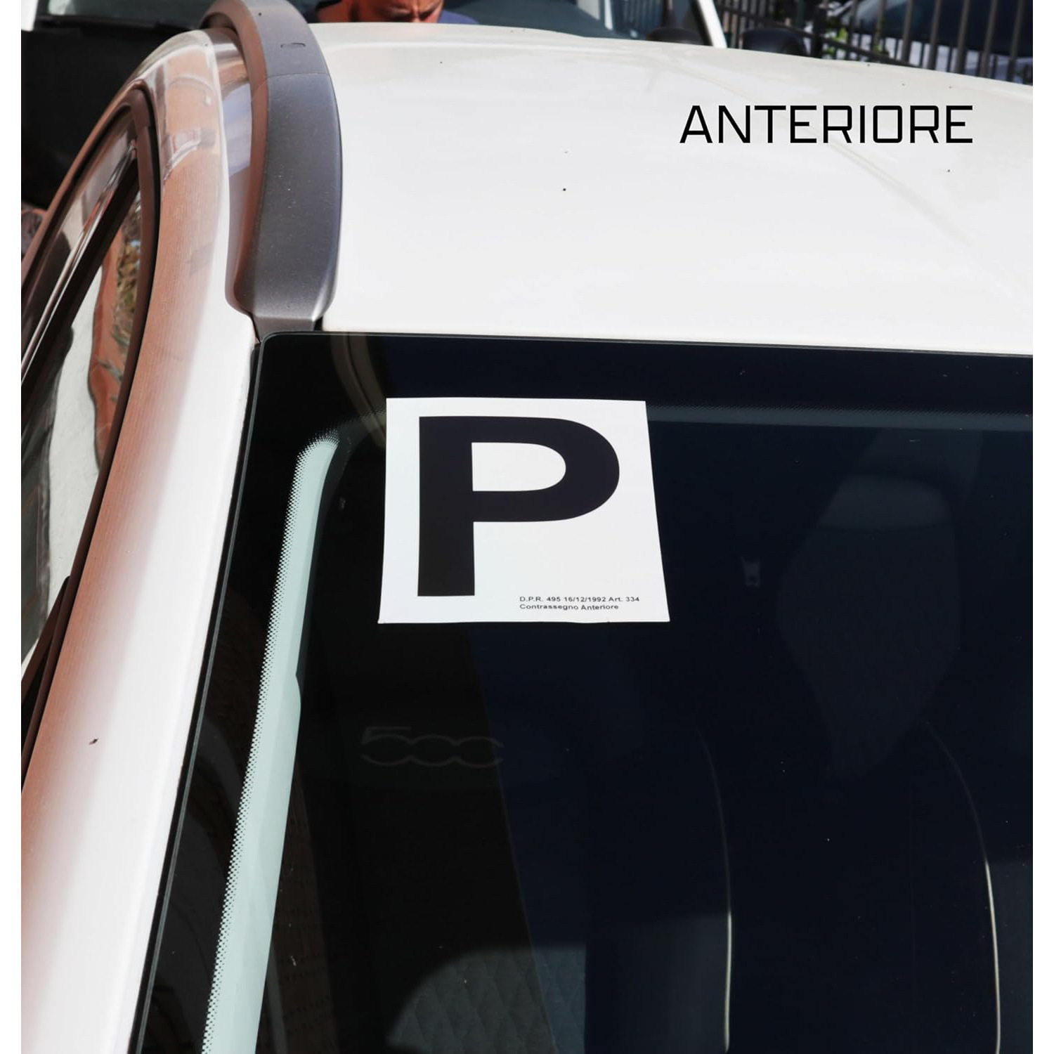 Amazon P para principiantes logotipo adhesivo italiano comercio electrónico transfronterizo blanco y negro P para principiantes pegatinas de automóviles