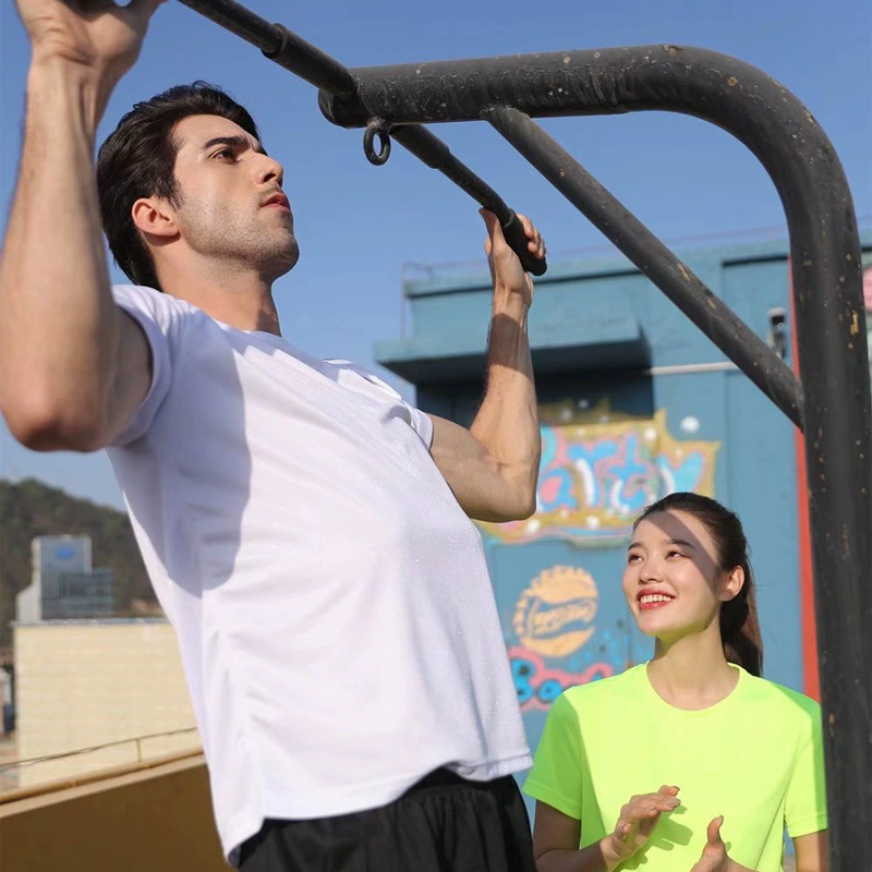 Спортивная одежда для бега Быстросохнущая одежда ЛОГОТИП Групповая одежда Футболка Мужская футболка с короткими рукавами Йога Утренний бег Фитнес-заказы На открытом воздухе