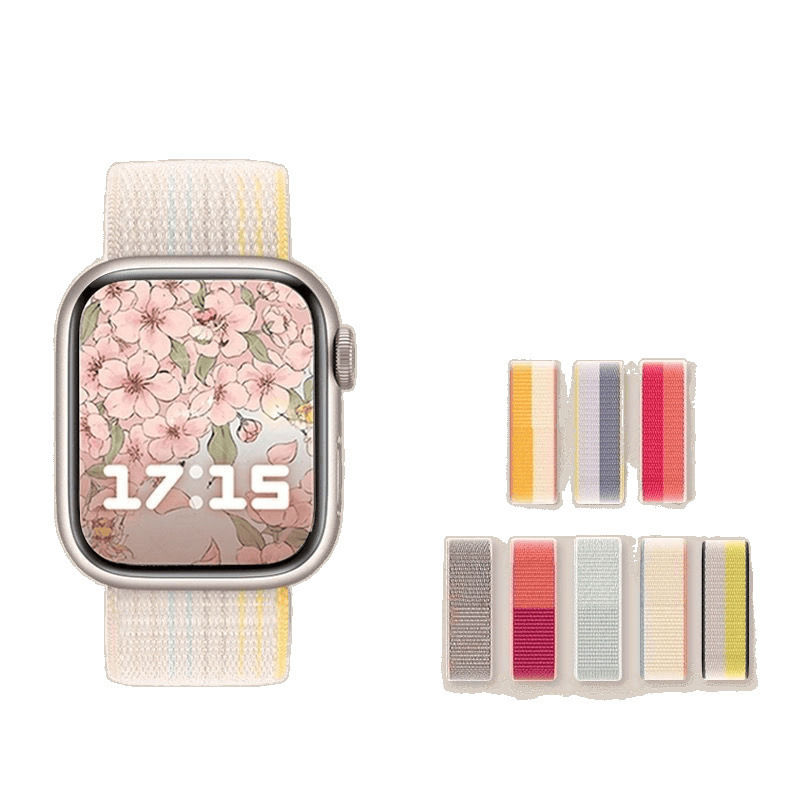 iwatch ナイロンループマジックストラップ S10 Apple S9 ウォッチ SE スポーツ 8/7/6/5 リストバンド男性と女性に適しています。|undefined