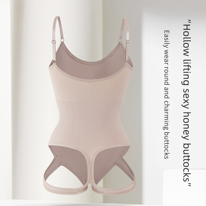 Body Moldeador con Soporte de Pecho y Tirantes de Nylon Sin Costuras, Control de Abdomen