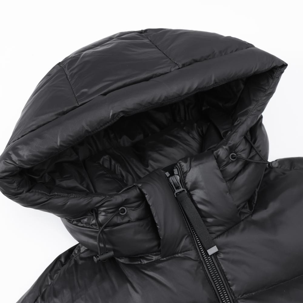 Men's Down Jacket Winter Hooded Gold Black Warm Duck Down Coat_voghion.com