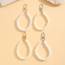 DIY手工仿珍珠简约小短链挂件 包包珍珠链配件手机壳钥匙扣装饰