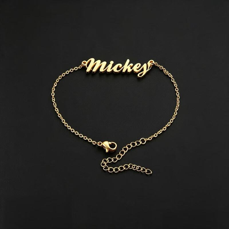DIY custom letter name bracelet for women, titanium steel O-shaped chain, minimalist and stylish jewelry, wholesale from the source factory DIY custom letter name bracelet for women, titanium steel O-shaped chain, minimalist and stylish jewelry, wholesale from the source factory