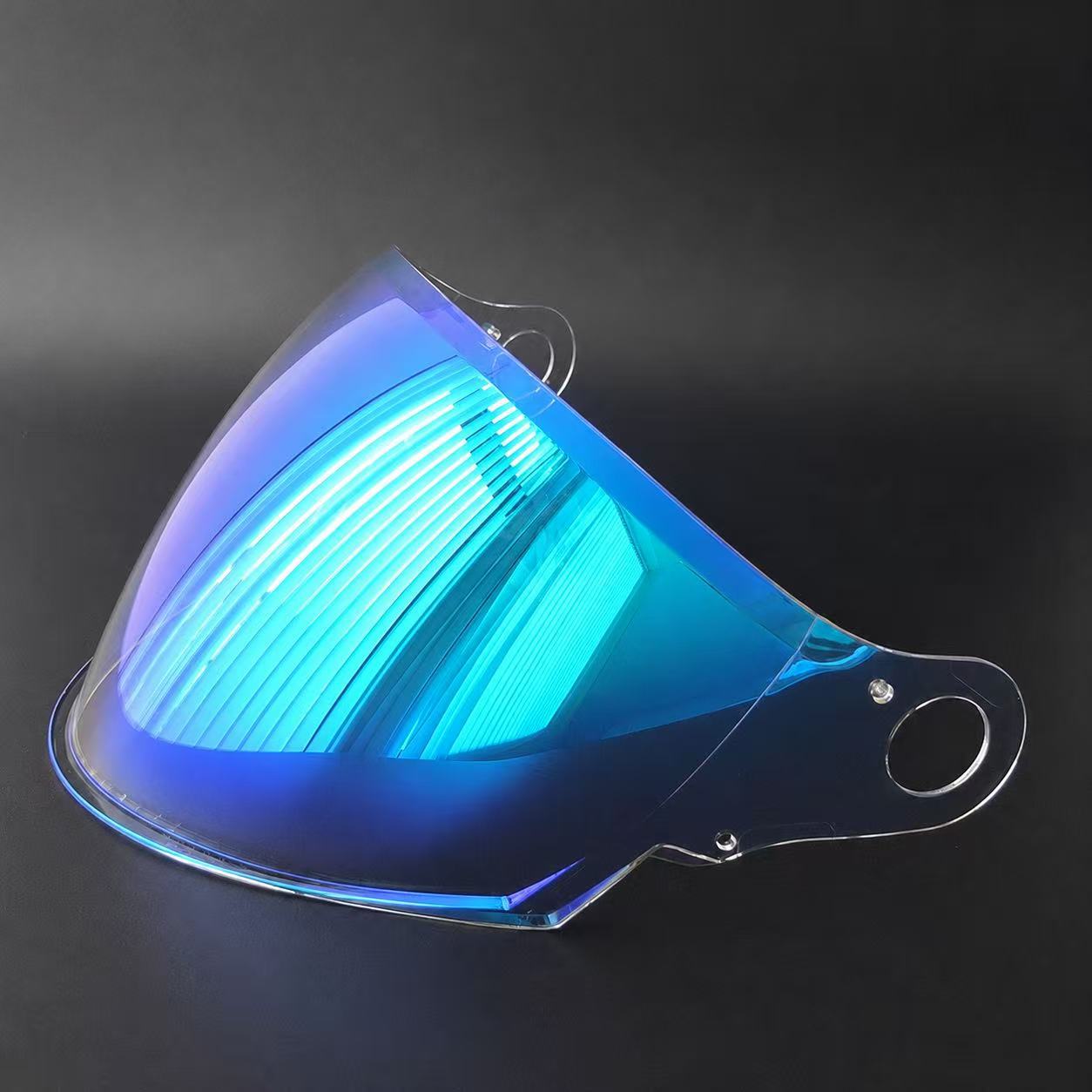 LS2 half helmet visor is suitable for OF616 helmet, providing sun protection and UV protection, suitable for day and night use, and is a reinforced windproof visor