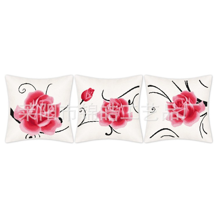 Jinhao Embroidery Factory Venta al por mayor Lu bordado estampado de encaje punto de cruz almohada funda de cojín-Moon Angel