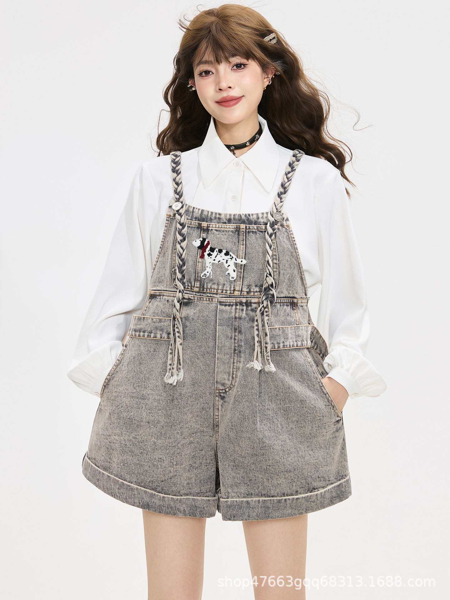 Summer woven suspenders