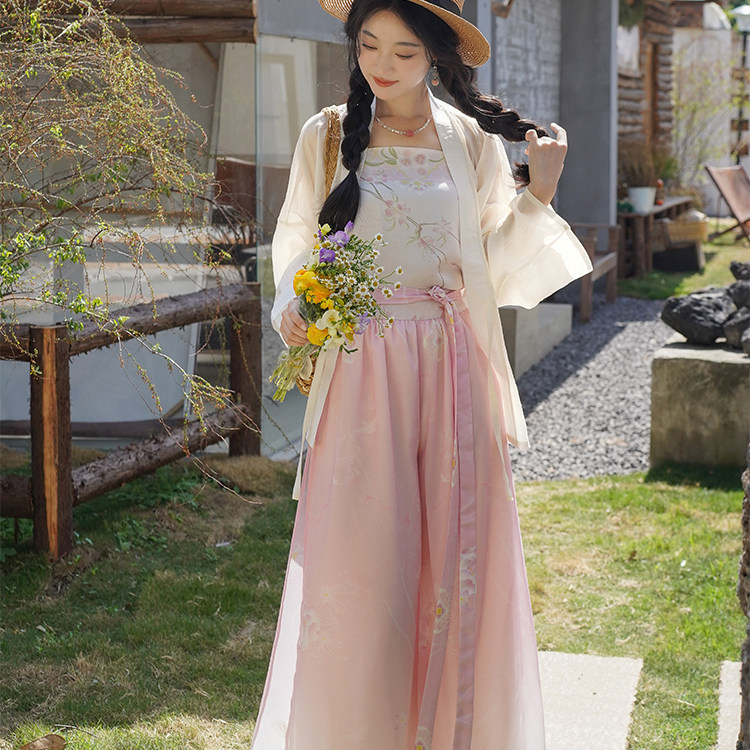2026 Original Song Dynasty Style Hanfu Set for Women, Spring and Summer, Ancient Style Embroidered Robe, Everyday Fairy-Like Chinese Style 2026 Original Song Dynasty Style Hanfu Set for Women, Spring and Summer, Ancient Style Embroidered Robe, Everyday Fairy-Like Chinese Style