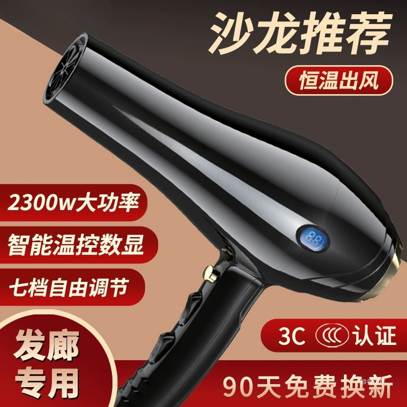 Профессиональный мощный салонный фен для волос, светодиодный ЖК-дисплей, цифровой дисплей с контролем температуры, фен с постоянной температурой, низкий уровень шума, Yin Valley