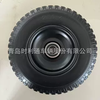2.50-4 PU发泡轮，实心聚氨酯轮胎防穿刺，用于手推车，货仓车