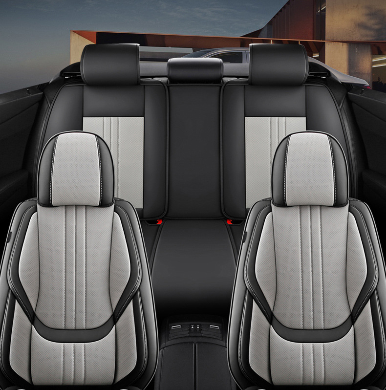 Cross-Border Foreign Trade Car Seat Covers, Universal for All Seasons, Full Surround, Perforated Nappa Leather, 3D Stereo Seat Covers, Wholesale