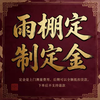 雨棚车棚定制定金/上门测量后/可以全额